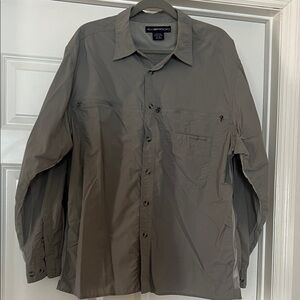 Exofficio Men's Gray Lightweight Button-Up Shirt
